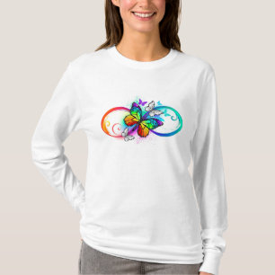 Helderheid met de regenboogvlinder t-shirt