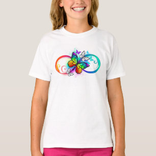 Helderheid met de regenboogvlinder t-shirt