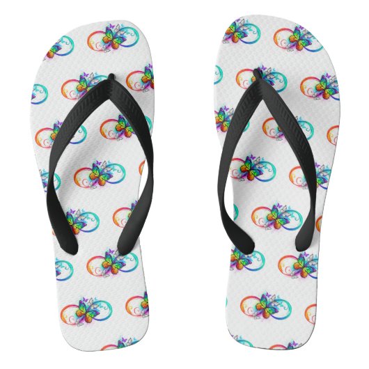 Helderheid met de regenboogvlinder teenslippers (Voetbed)