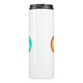 Helderheid met de regenboogvlinder thermosbeker (Achterkant)