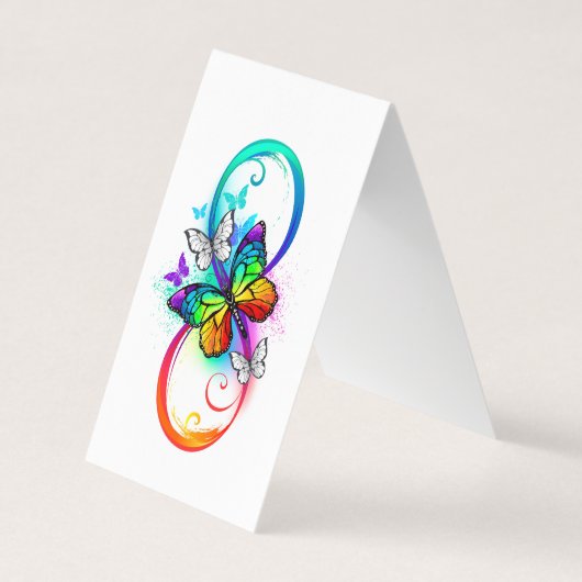 Helderheid met de regenboogvlinder visitekaartje (Voorkant)