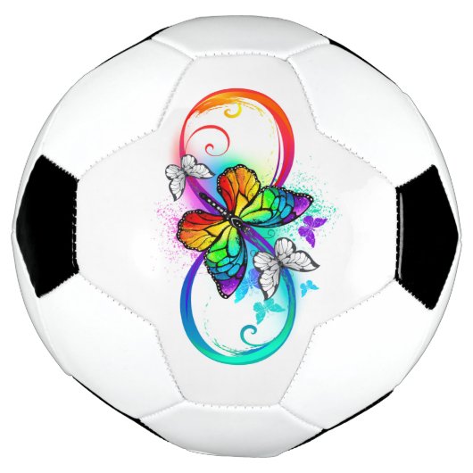 Helderheid met de regenboogvlinder voetbal (Gedraaid)