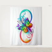 Helderheid met de regenboogvlinder wandkleed (Voorkant)