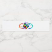 Helderheid met de regenboogvlinder waterfles etiket (Enkel label)