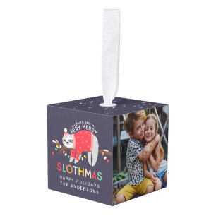 Helderheid met kersttaarsloth foto Holiday decor Decoratie