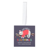 Helderheid met kersttaarsloth foto Holiday decor Decoratie (Voorkant)