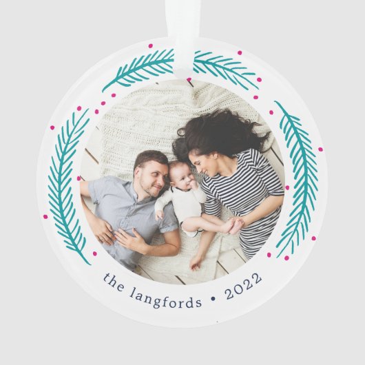 Helderheid | Moderne kerstfoto Ornament (achterkant)