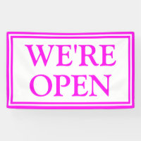 Helderheid: Neon Pink White Business We zijn open