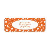 Helderheid Oranje en wit flessenetiket Etiket (Voorkant)