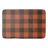 Helderheid Oranje en zwart Badmat (Voorkant)