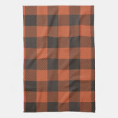 Helderheid Oranje en zwart Theedoek (Verticaal)