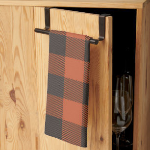 Helderheid Oranje en zwart Theedoek