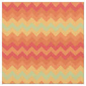 Helderheid Oranje gele, groene Chevron Pattern Fab Stof (Close Up)