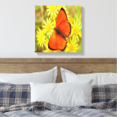 Helderheid Oranje gele vlinderbloemen Canvas Afdruk (Insitu (Slaapkamer))