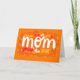 Helderheid Oranje Moederdag Kaart