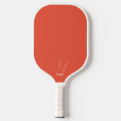 Helderheid Oranje monogrammen Pickleball Paddle (Achterkant)