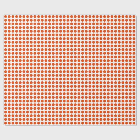 Helderheid Oranje Stippen op wit omslagpapier Cadeaupapier (Vlak)