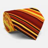 Helderheid oranje stropdas (Opgerold)