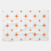 Helderheid Oranje uitbarstingspatroon retro median Theedoek (Horizontaal)