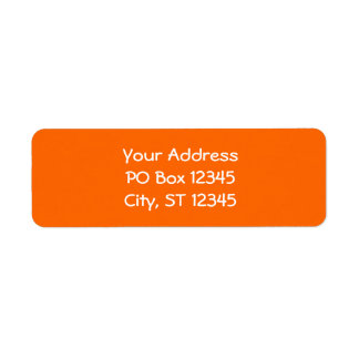 Helderheid Oranje vaste kleur Etiket