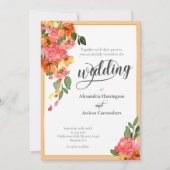 Helderheid Oranje Waterverf Kaart (Voorkant)