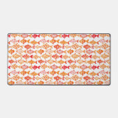 Helderheid Oranje Waterverf vispatroon Bureaumat (Voorkant)