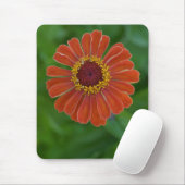 Helderheid Oranje Zinnia Flower Blossom mousepad Muismat (Met muis)