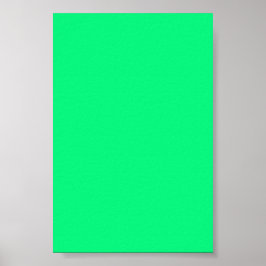 Helderheid over een groene achtergrond op een Post Poster