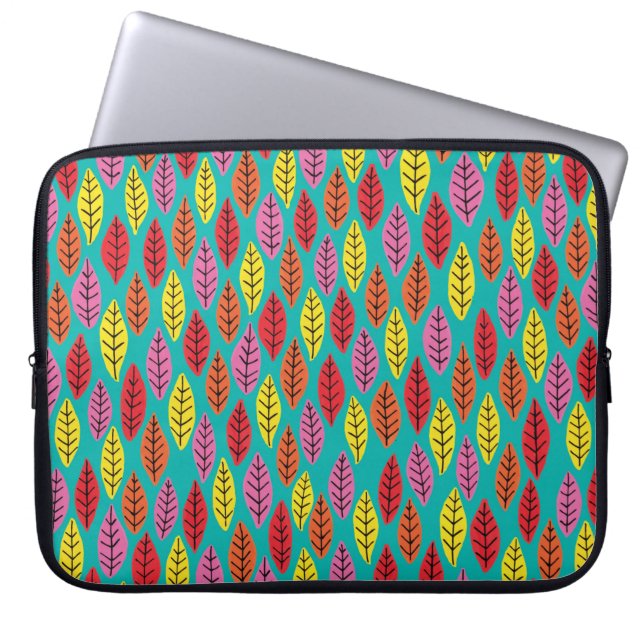 Helderheid over groene laptophoes laptop sleeve (Voorkant)
