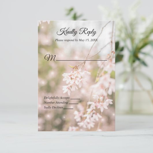 Helderheid over het kruipertje van de kruideniersb RSVP kaartje (Staand voorkant)