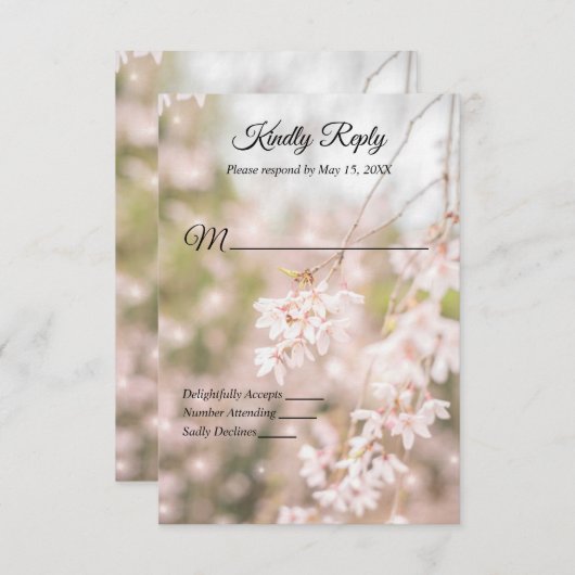 Helderheid over het kruipertje van de kruideniersb RSVP kaartje (Voorkant / Achterkant)