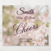 Helderheid over het kruipertje van de kruideniersb sparkling wijnetiket (Enkel label)