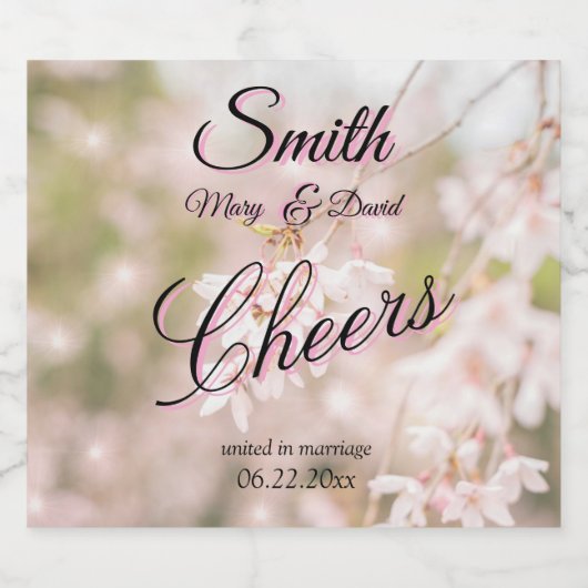 Helderheid over het kruipertje van de kruideniersb sparkling wijnetiket (Enkel label)