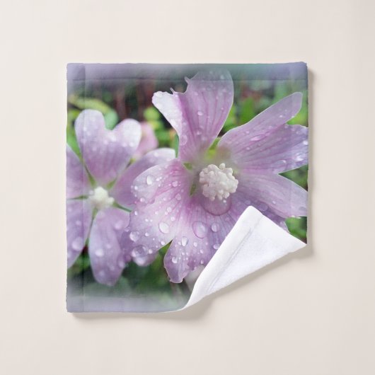 Helderheid paars bad handdoek (Wasdoekje)