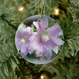 Helderheid paars keramisch ornament
