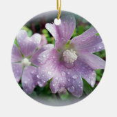 Helderheid paars keramisch ornament (Voorkant)