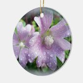 Helderheid paars keramisch ornament (Links)