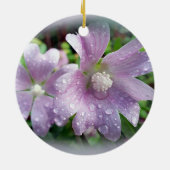 Helderheid paars keramisch ornament (Achterkant)