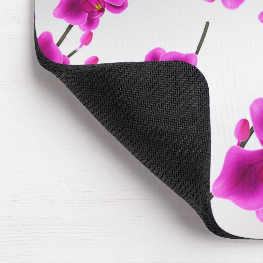 Helderheid Paarse Chic Orchid Flowers Elegant Flor Muismat (Hoek)