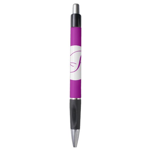 Helderheid Paarse cirkelmonogram Pen (Voorkant Verticaal)