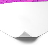 Helderheid paarse hartdraak op wit poster (Hoek)