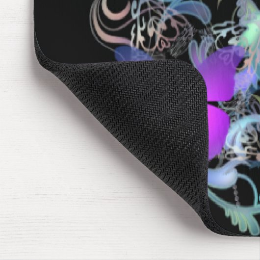 Helderheid Paarse vlinder Muismat (Hoek)