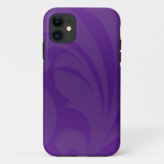 Helderheid Paarse Vlourish Case-Mate iPhone Case (Achterkant)