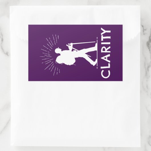 Helderheid Rechthoekige Sticker (Tas)