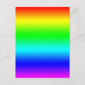 Helderheid regenboogontwerp briefkaart (Voorkant)