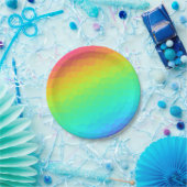 Helderheid regenboogontwerp "Glas in lood" Papieren Bordje (Feest)