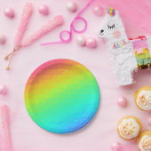 Helderheid regenboogontwerp "Glas in lood" Papieren Bordje (Feest)