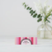 Helderheid roze Visitekaartjes (Staand voorkant)