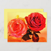 Helderheid Rozen Uitnodiging Briefkaart (Voorkant / Achterkant)