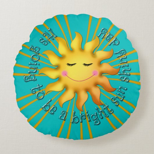 Helderheid Sierkussen op zondag rond dag Rond Kussen (Voorkant)